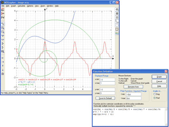 WZGrapher Function Graph Program